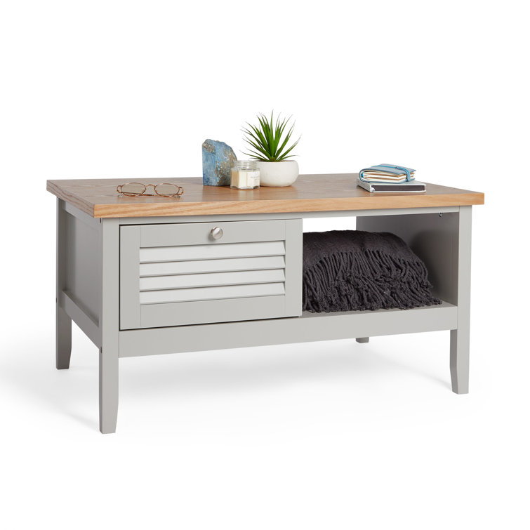 House of Hampton Louvre Grey & Ash Veneer Coffee Table Wayfair.co.uk